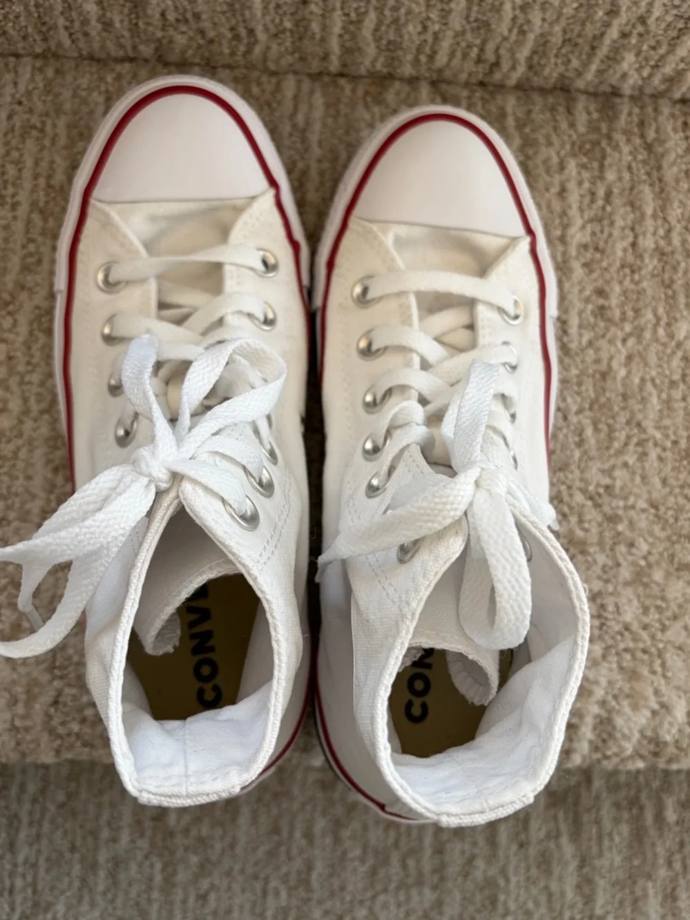 Women’s Converse Chuck Taylor All Star High Top. White. Size 6.5. - Picture 5 of 9